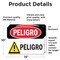 Signmission 10 in Height, 14 in Width, Vinyl Decal, Rectangle, Spanish OS-2PACK-DS-D-1014-LS-1301 - alternate 2